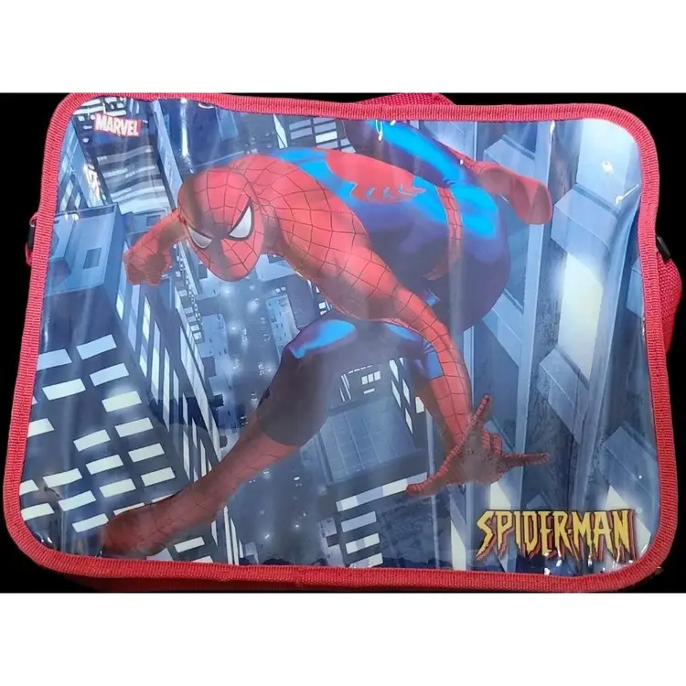 Marvel Spiderman Dry Erase Whiteboard, Double Zippered Kids School Carry Case. Pre Owned