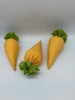 #01 - Fabric Carrots, Price For Each