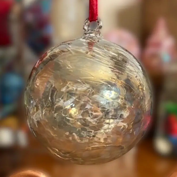 Beautiful Iridescent Glass Orb