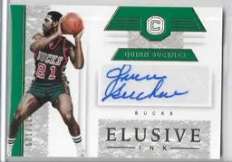 Quinn Buckner 2018 Cornerstones Elusive Ink Autographed Bucks Card /129