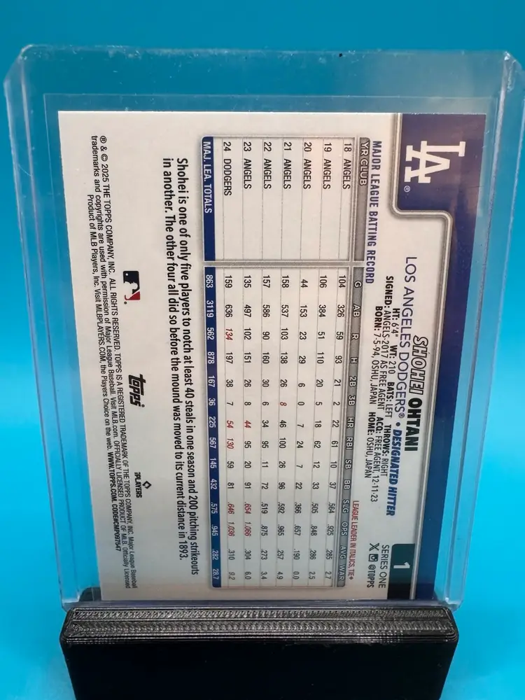 Shohei Ohtani Topps Montgomery Club Foil Los Angeles Dodgers