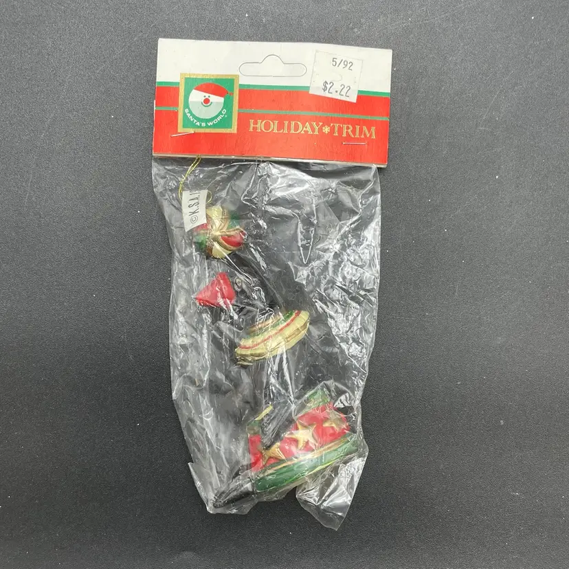 Kurt Adler Seal Circus Performer Plastic Christmas Ornament VTG New Old Stock