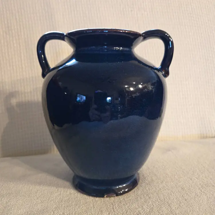 Vintage Amphora-Shaped Vase With Handles