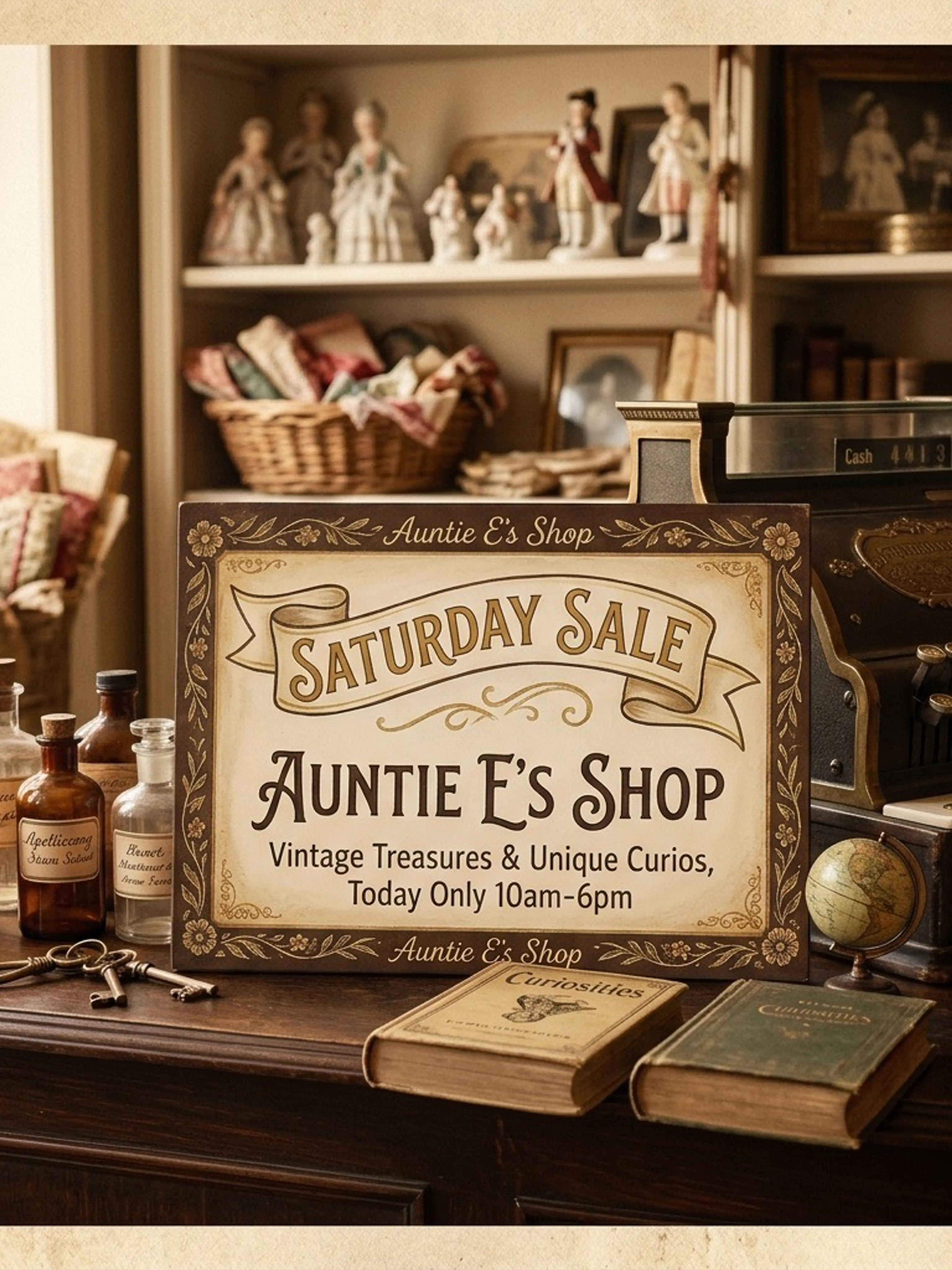 Vintage Fellowship & Shopping What could Go Wrong? 