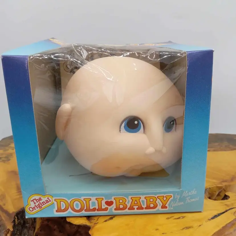 Bald Doll Baby head, crafts, dolls, like Cabbage Patch kids, NIB