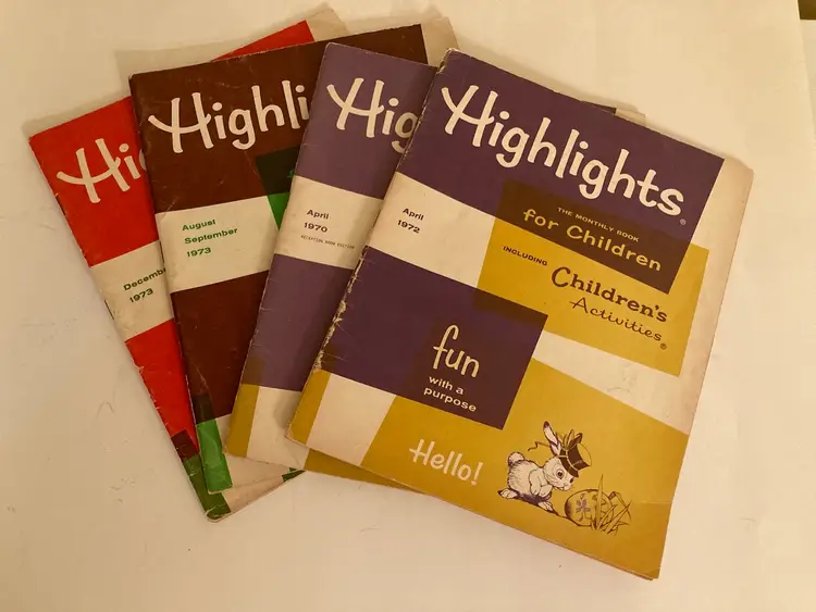 Vintage Highlights Magazines From 1970’s