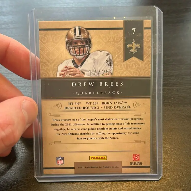 Drew Brees 2011 Panini Gold Standard /25