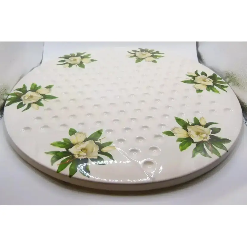 Vintage Amsbury MAGNOLIAS Ceramic Chinese Checkers Board RARE