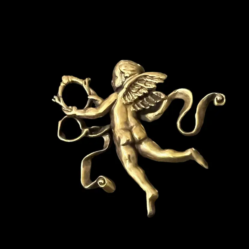 Vintage MMA Metropolitan Museum of Art Angel Cherub CUPID Brooch PIN PENDANT