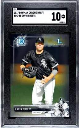 Gavin Sheets 2017 Bowman Chrome Draft SGC 10