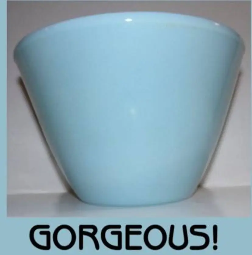 Vintage FK-Anchor Hocking Turquoise Splash Proof Mixing Bowl