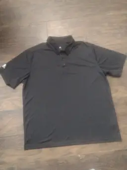 Adidas Black Polo Shirt Classic Style Size XL..