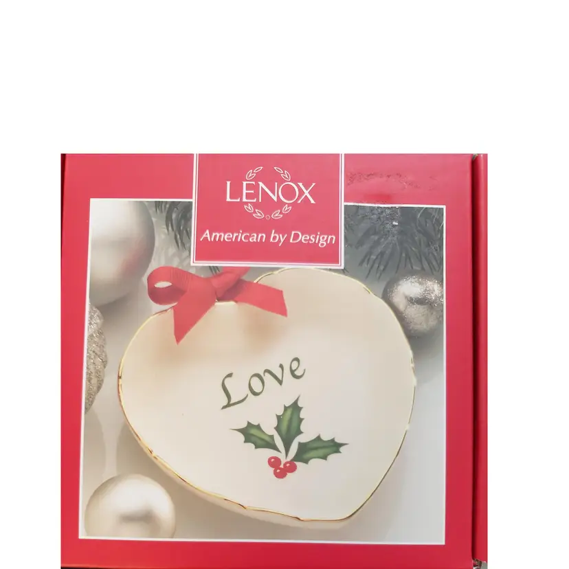 New Lenox LOVE Trinket Dish 4" In Box