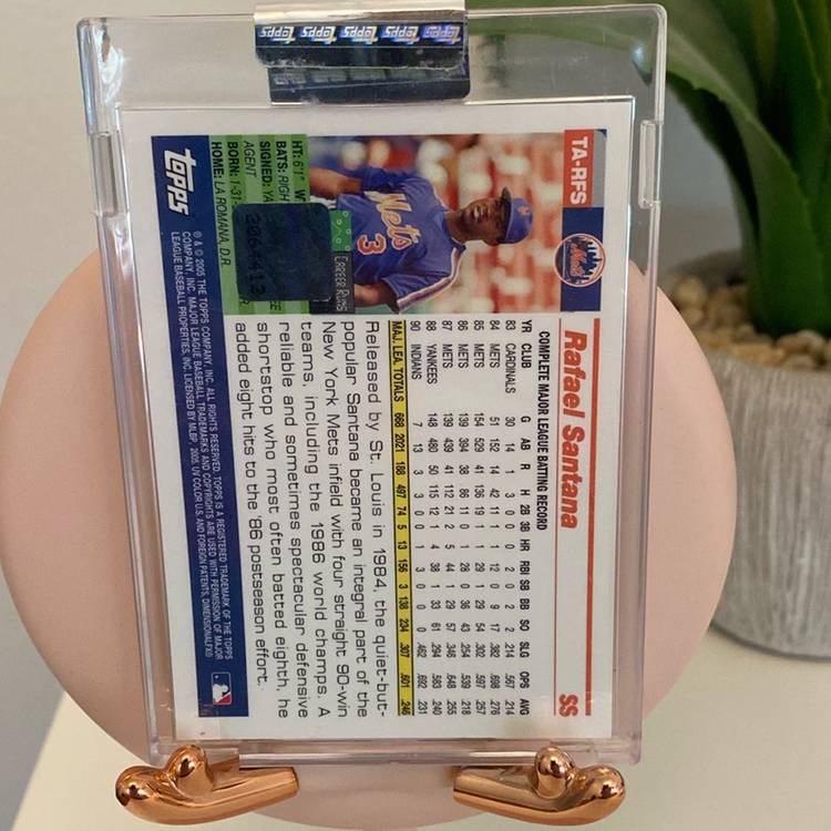 Rafael Santana Topps 2005 Autograph