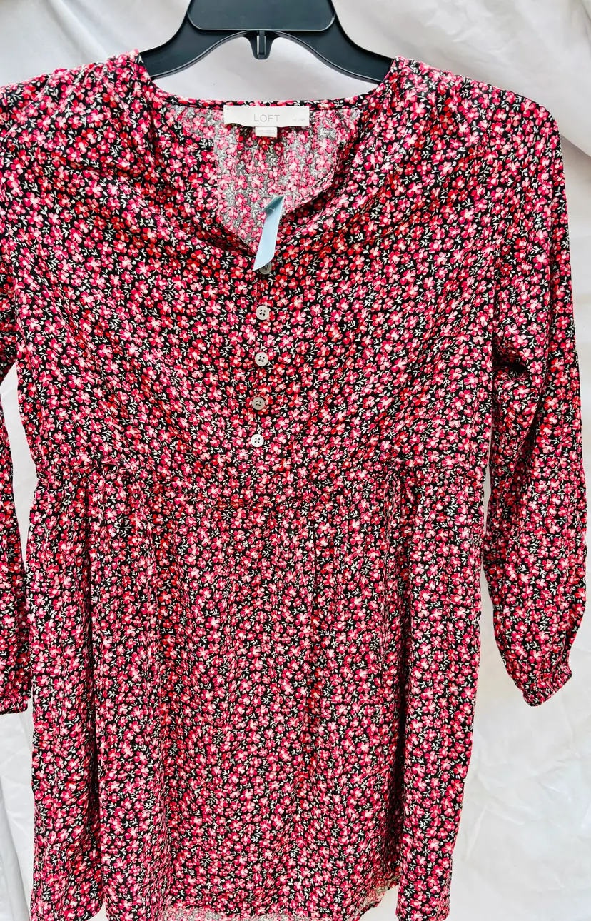 Loft XXSP Ladies Floral Print Dress