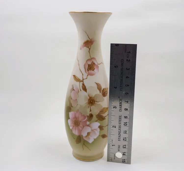 Victorian Garden "Dogwood" Porcelain Vase by Hummelwerk