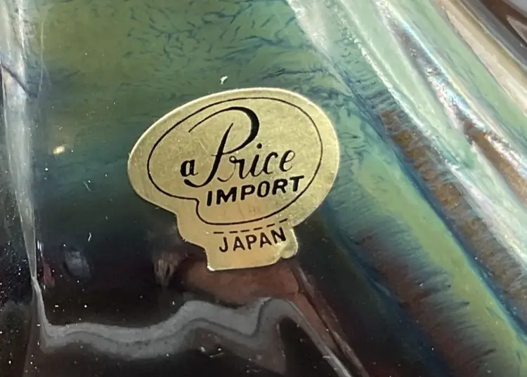 Vtg MCM Drip Glaze Ceramic Swan Sculptures By A Price Import Japan 9.5"H