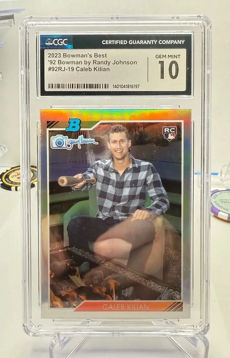 Chicago Cubs 4 Card Baseball Lot - Mark Grace - Caleb Kilian - Robel Garcia - Mike Tauchman