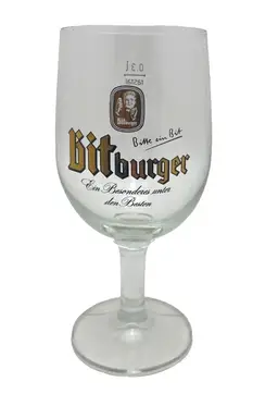 Bitburger Pilsner German Beer Glass 0.3L Rastal Stemmed 7€ Tall