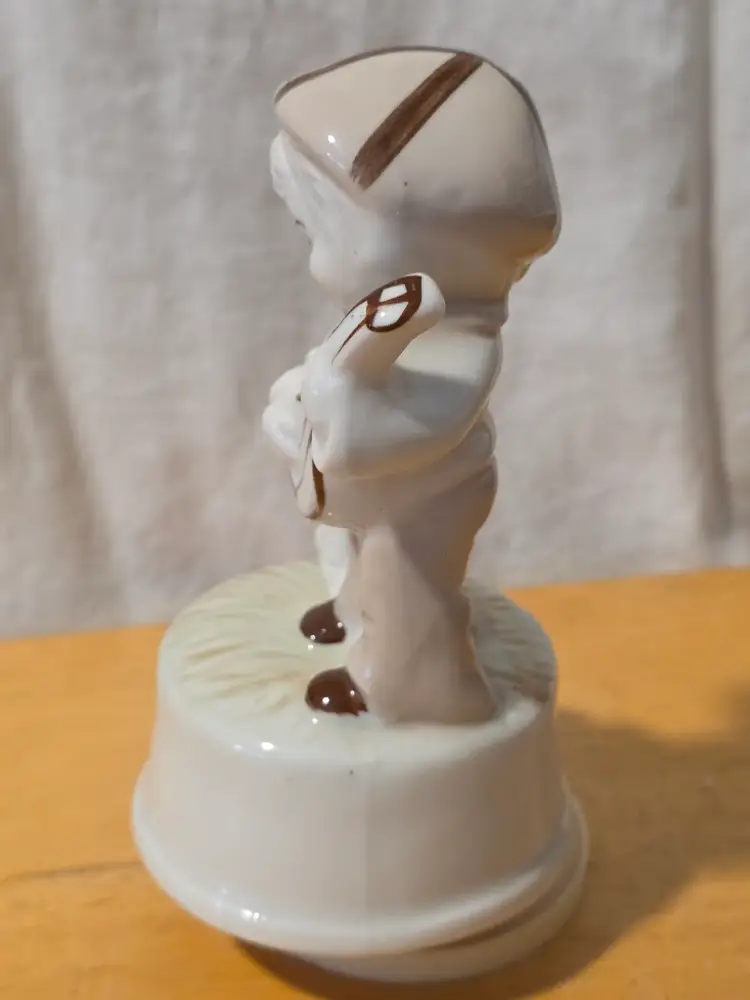 Charming Vintage Boy and Dog Figurine