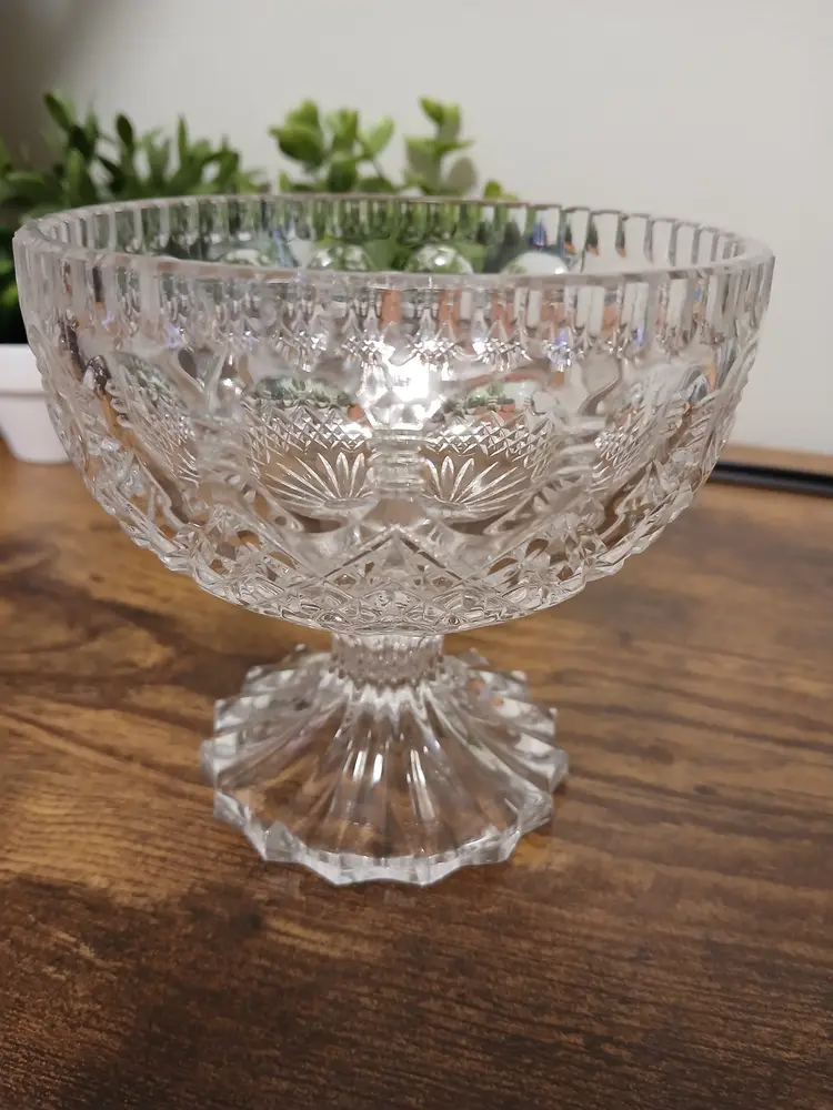 Vintage Crystal Compote Dish
