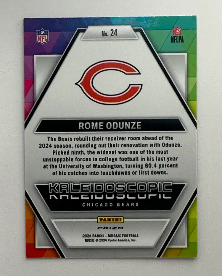 Rome Odunze Kaleidoscopic SSP Case Hit RC