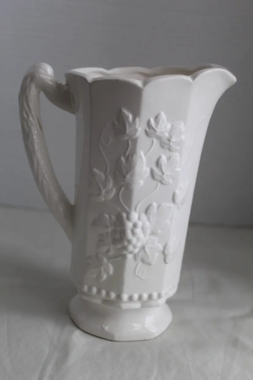 Vintage ARNART Milk China Off White Pitcher by Eric Stauffer