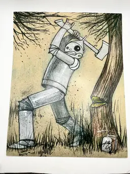 Wizard Of Oz Tin Man Art Print Signed By Kevin Eslinger