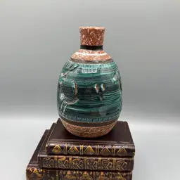 MCM Italian Rossini Originals Pottery Vase Lava Glaze