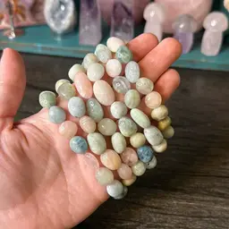 Morganite Tumble Bracelet