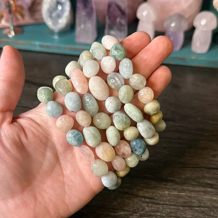 Morganite Tumble Bracelet