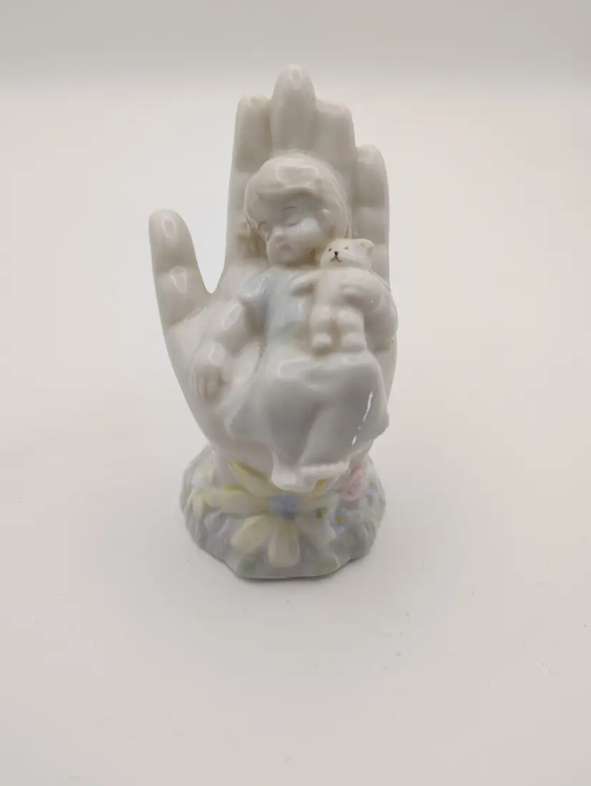 Sleeping Child in palm