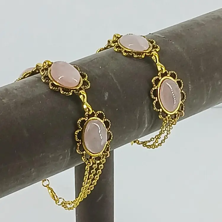 Four Rose Quartz Bracelets