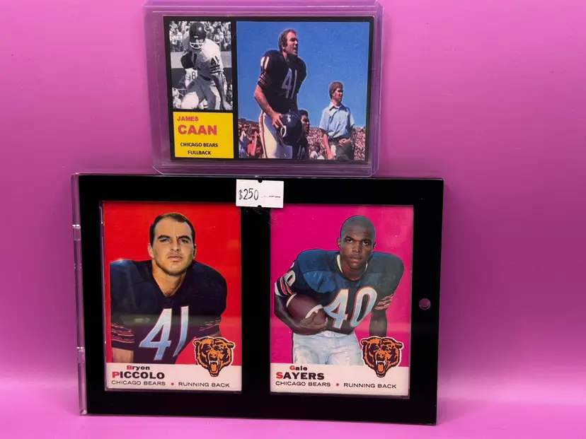 1969 Topps #26 Brian Piccolo UER RC / #51 Gale Sayers / Brian’s Song James Caan