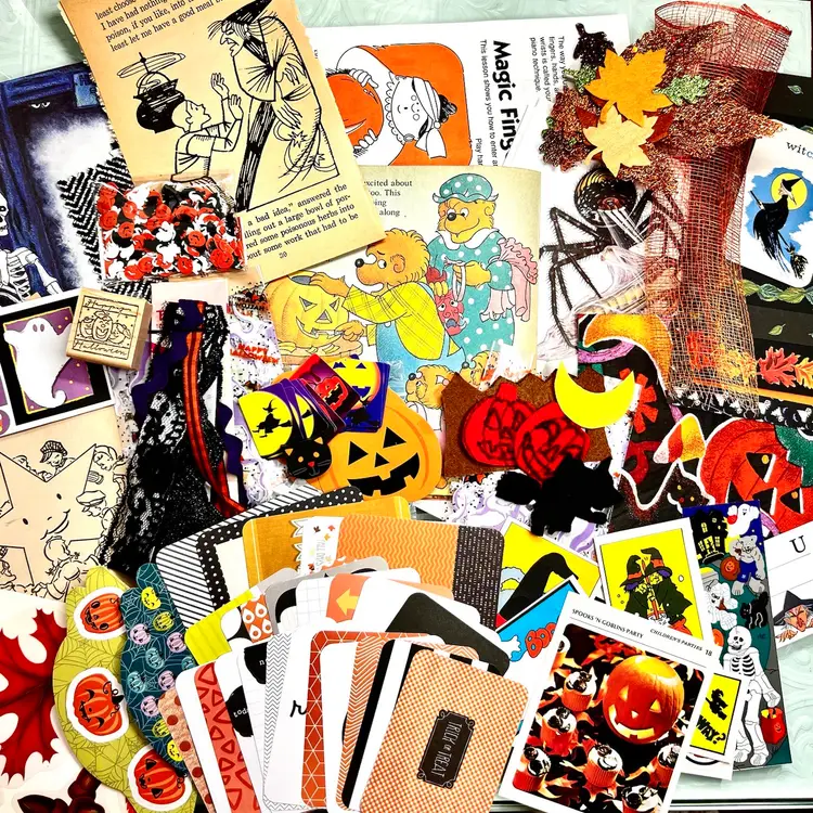 Large Halloween Ephemera Bundles