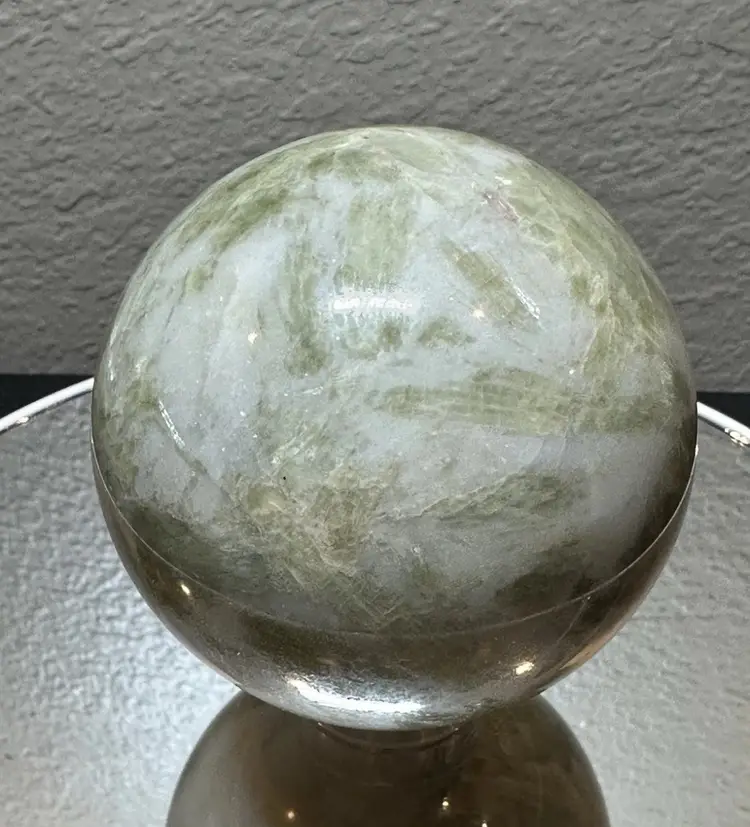 HUGE Green Moonstone Sphere 10.5” Cir
