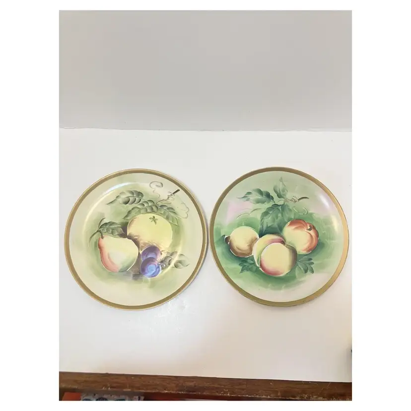 Norleans Japan handpainted fruit plates wall decor