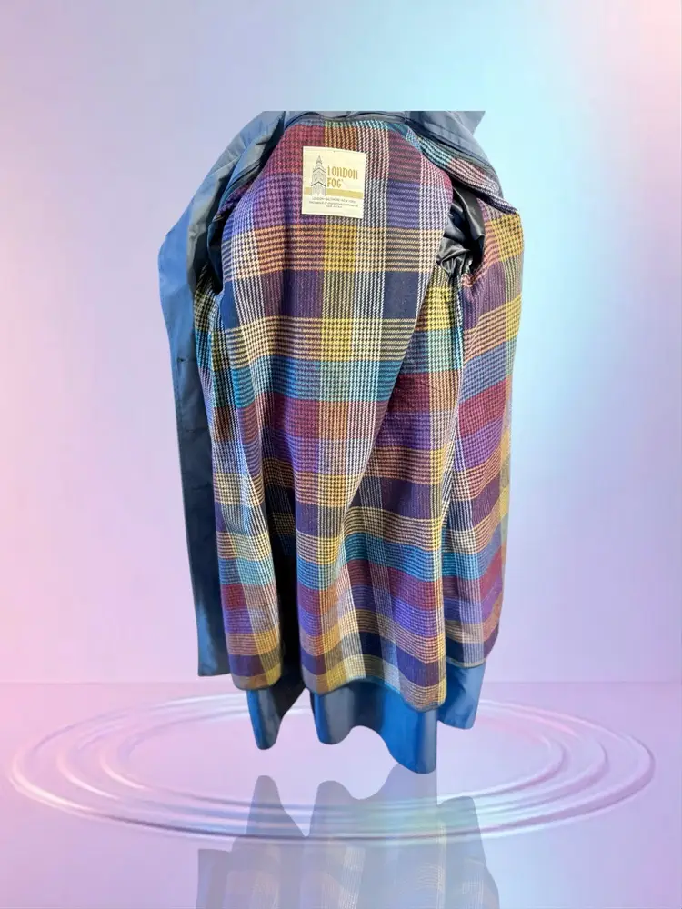 Vintage 70’s London Fog Periwinkle Trench coat