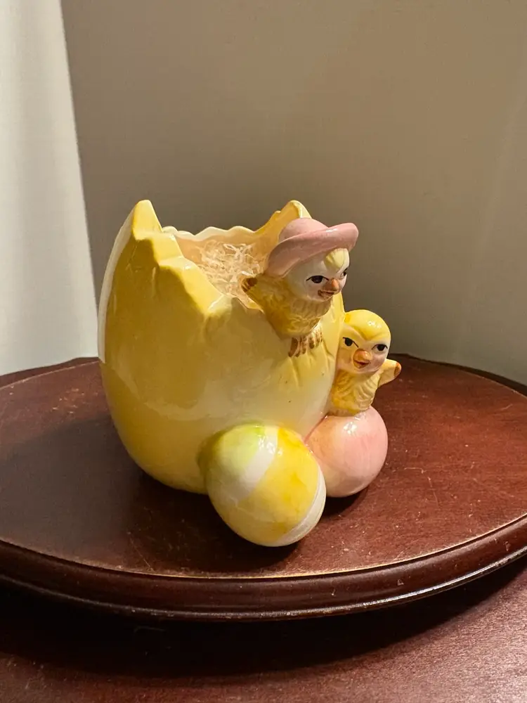 Easter Egg And Chick Planter