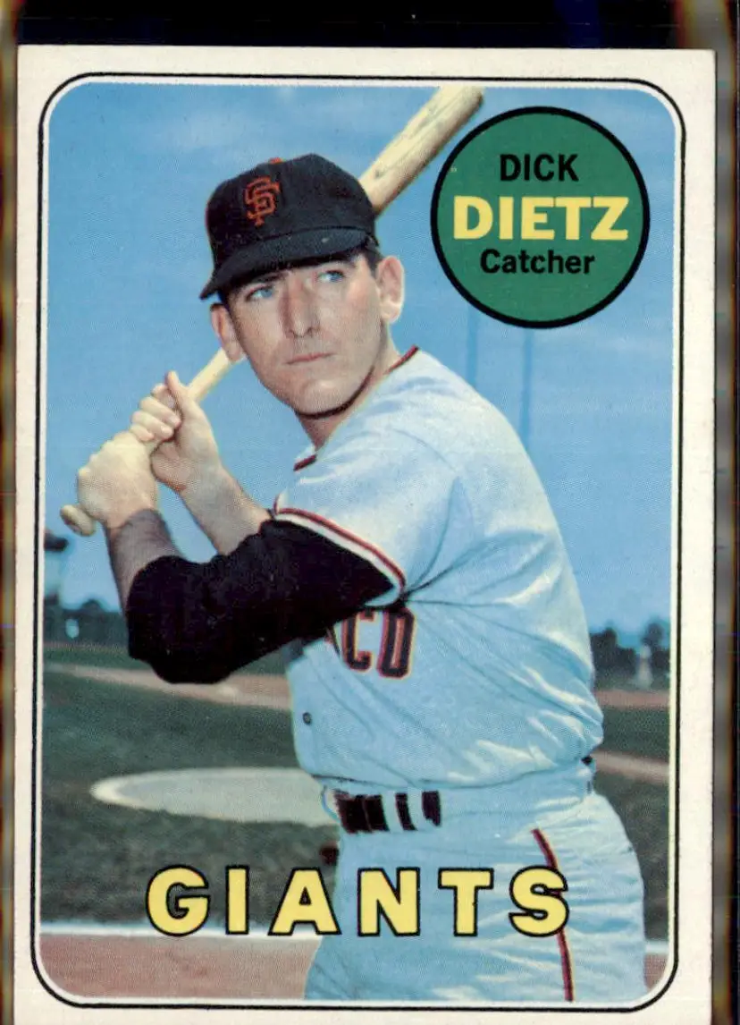 1969 Topps #293 Dick Dietz - (pk3) - San Francisco Giants