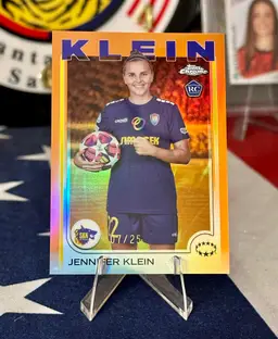 Jennifer Klein 2024-25 Topps Chrome UWCL Orange Rookie RC 7/25