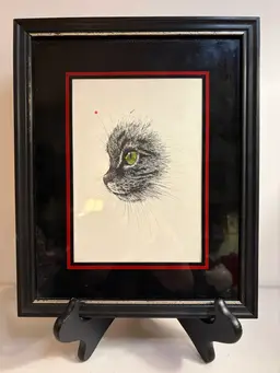 RABINDRA Print Of GREEN EYE'S CAT