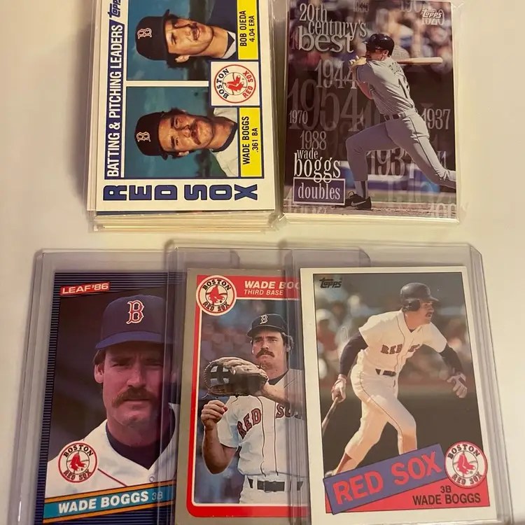 (65) Card Wade Boggs Lot 1985-1990s