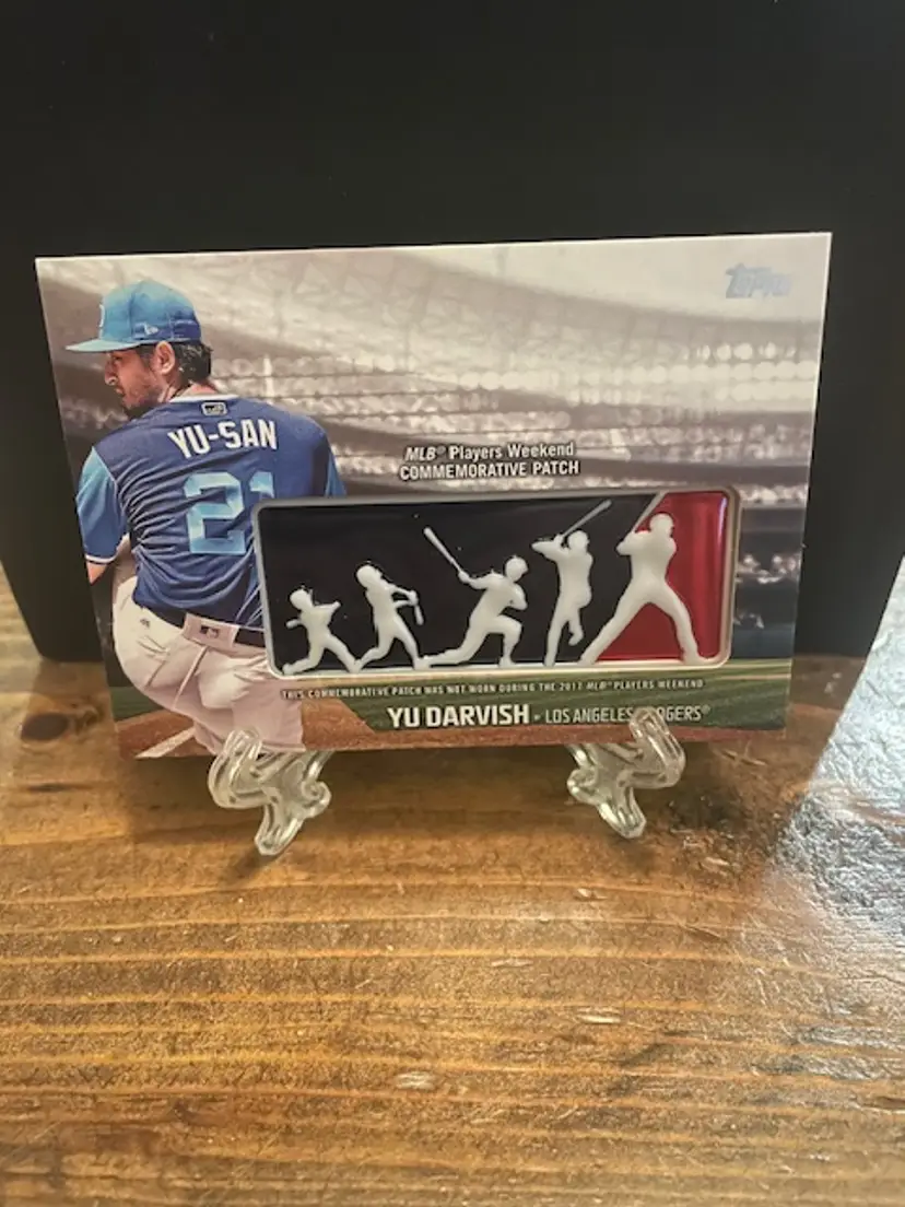 2018 Yu Darvish Players Weekend Logo Patch Card