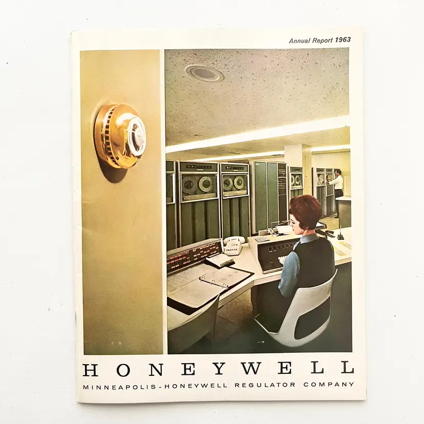 Minneapolis Honeywell Regulator Co Annual Report 1963 Vtg 1960s Electronic Data