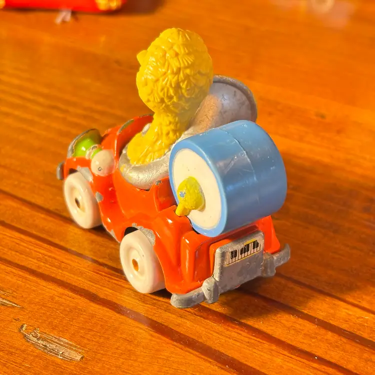 1987 Playskool Big Bird In Die-cast Car Muppets Vintage