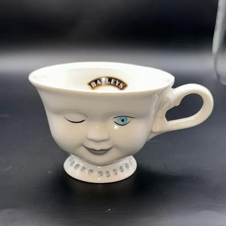 Vintage 1996 Bailey's Irish Cream His/Hers Winking Yum Cups Set