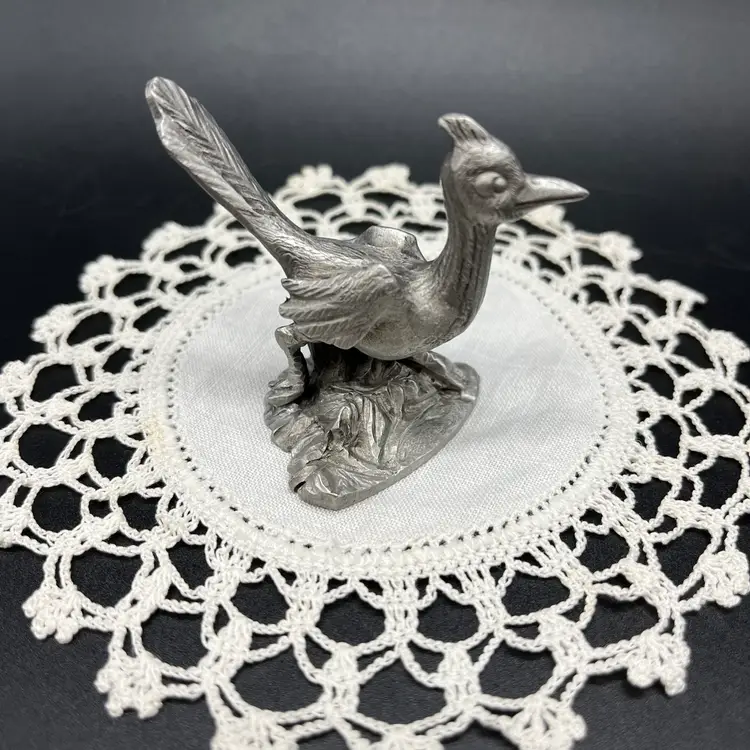 Rawcliffe Pewter Roadrunner Signed P. Davis 3”