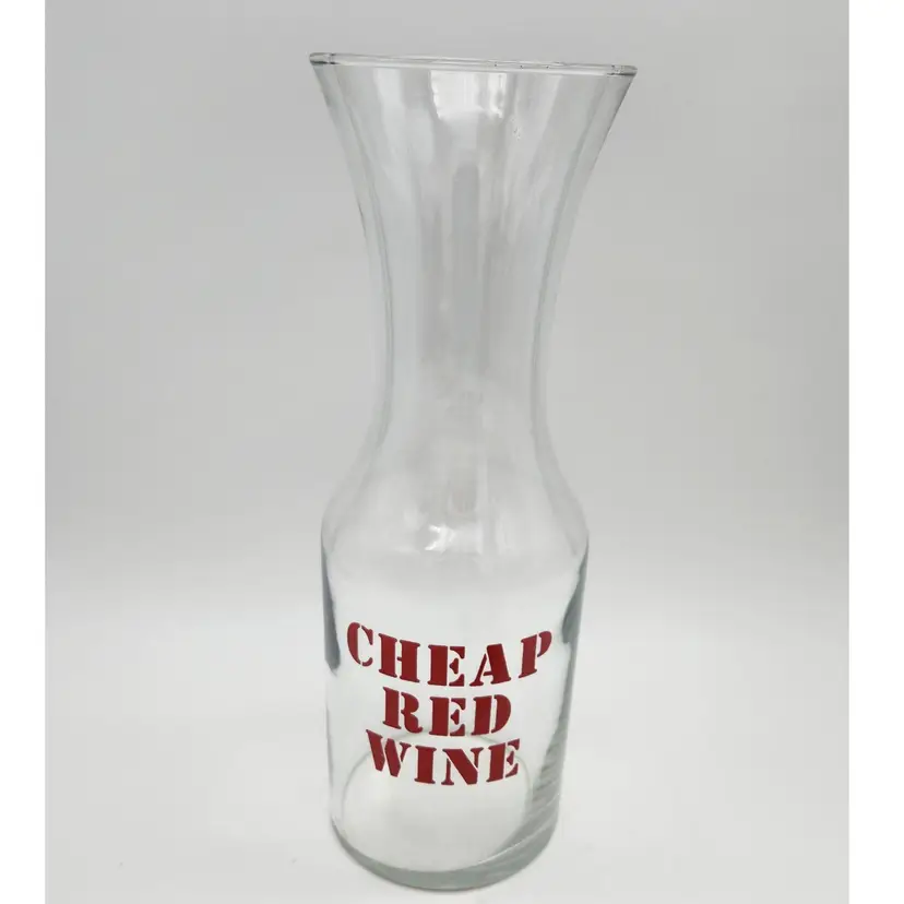 Vintage CHEAP RED WINE Decanter