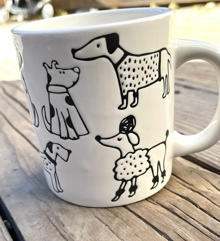 Vintage Dog Coffee Mug Cup